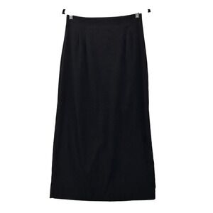 Wildlife NY Vintage Maxi Micro Suede Skirt Black 8‎